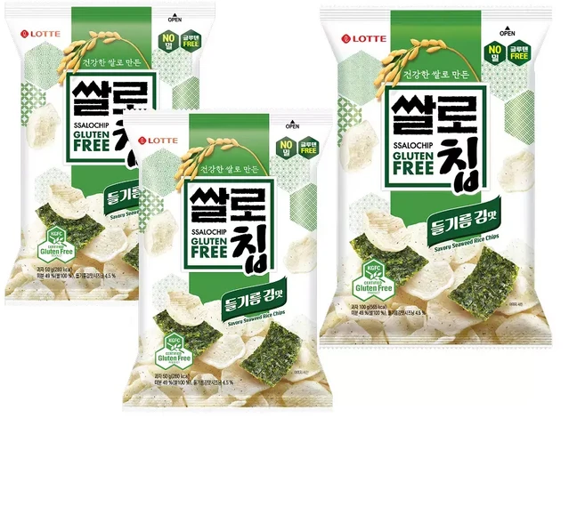 쌀로칩 들기름 김맛 50g x 2개+쌀로칩 들기름 김맛 100g x, 1개