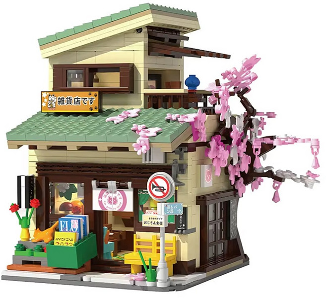 바니랜드 CADA 카다블럭 고양이 잡화점 921p, 혼합색상, 1개