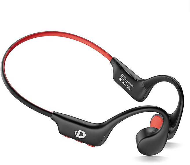 DEMICEA 오픈 이어 헤드폰 골전도 이어폰 내장 32GB MP3 마이크 포함 IP68 방수 및 방한 8시간 재생 무선 Bluetooth 5.3 러닝 스포츠 이어폰, 상세페이지 참조, 상세페이지 참조