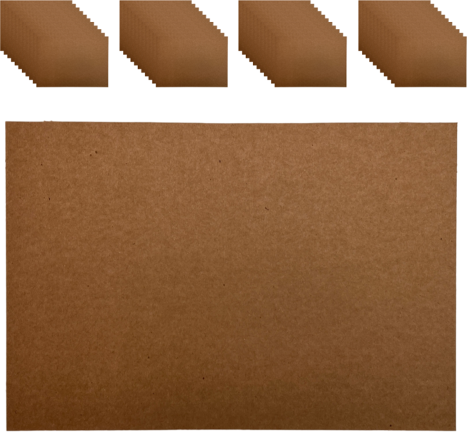 양면골판지 2절 40장 B골 545x788x3mm