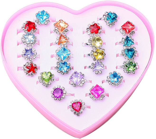 스위티 반지세트 24종 유아동 어린이 생일 선물 보석