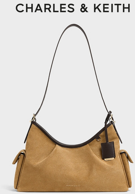 찰스앤키스 스웨이드 숄더백 토트백 직장인 데일리