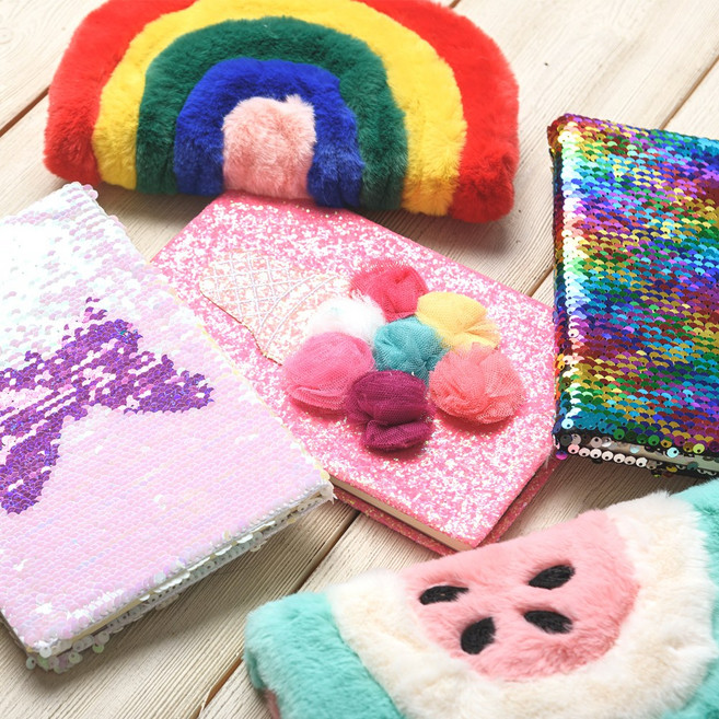 [아이스타] 예쁜 팬시 노트 모음 (총 11종 스팽글 퍼 크래프트) 유선노트, 04. 왕관 스팽글 노트