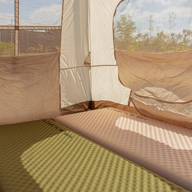 카디움 시그니처 자충매트 두께 10cm 에어 텐트 매트 2인용 190x150cm, 자충매트 WV-4210 베이지(10cm), 선택완료