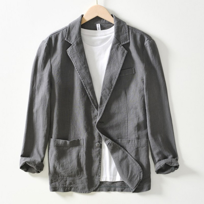 얇은 여름 린넨자켓 재킷 오버핏 반팔자켓 여름자켓