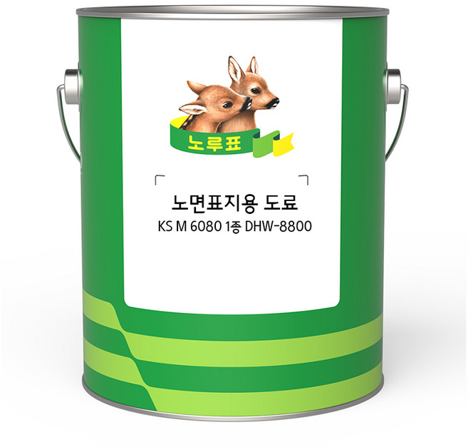 노루페인트 노면표지용 도료 KSM-6080 1종 4L / 도로표지용 페인트, 백색, 1개