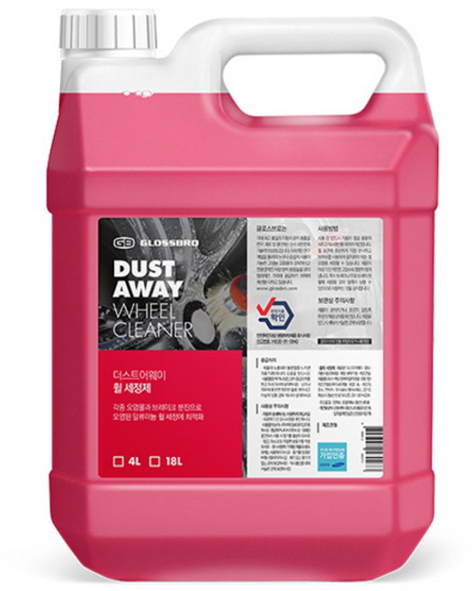 글로스브로 더스트어웨이 휠클리너, 4L, 1개
