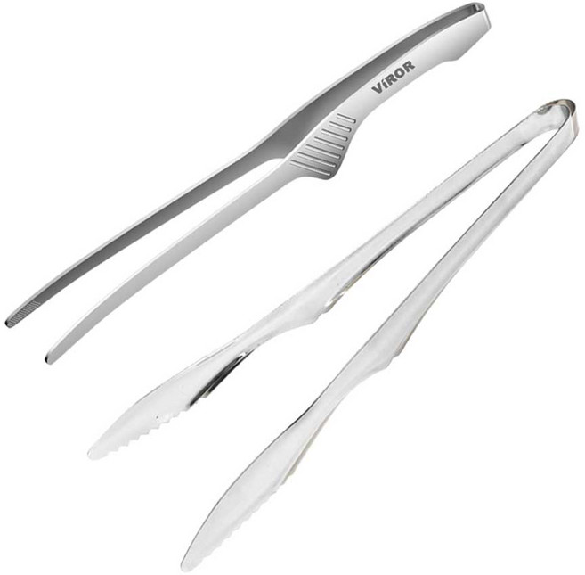 비로르 304 스텐 주방 요리 핀셋 + 악어 고기집게 세트, 1개