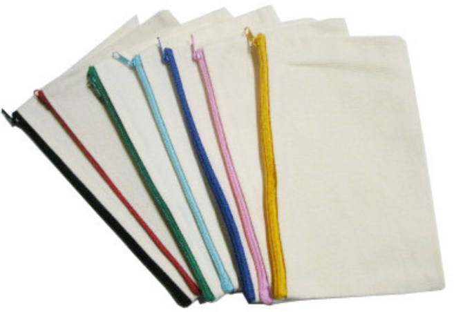 공예재료 무지파우치 7종 생필품파우치 화장품주머니 체험학습파우치 미술파우치, 10개, 노랑