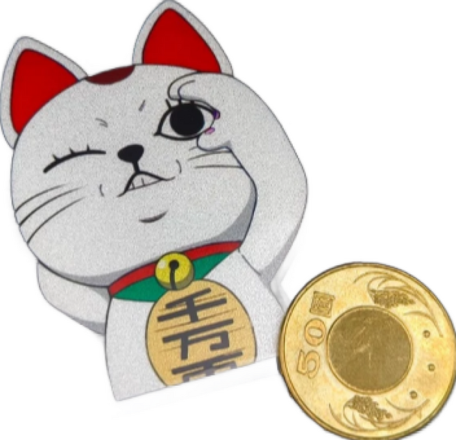 可愛招財貓印章 手帳裝飾 創意DIY禮品, 10個