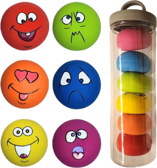 픽스모 라텍스 볼 강아지 만득이 장난감 6개세트, 1개, 6종