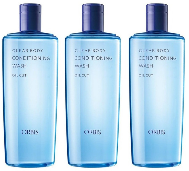 오르비스 클리어 풀 바디 컨디셔닝 워시 오일컷 260ml 본품 3개 세트