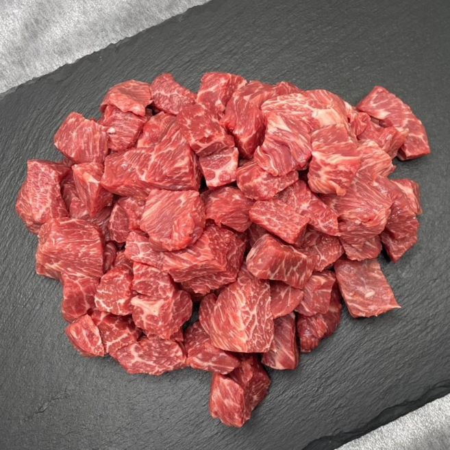 [마장동미친소]1++한우 큐브육회300g (국내산), 1개, 300g