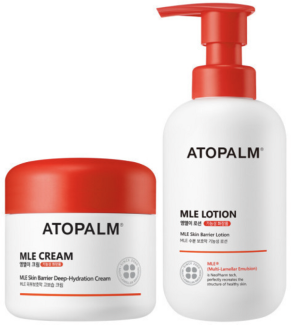 MLE 크림 로션 세트 아기크림 아기로션 베이비로션, 아토팜 MLE 크림 160ml+로션 300ml 기능성, 1개