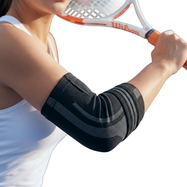 바디바인 팔꿈치 엘보 3중 테이핑 트리플플러스 헬스 보호대, 한쪽, 1개