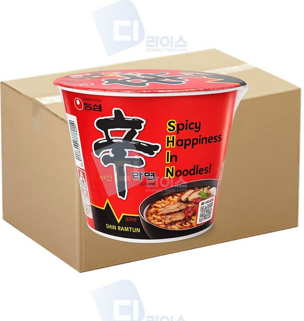 신라면 큰사발 114g 24개 큰컵 얼큰한 컵라면 간식 ini+91960GE