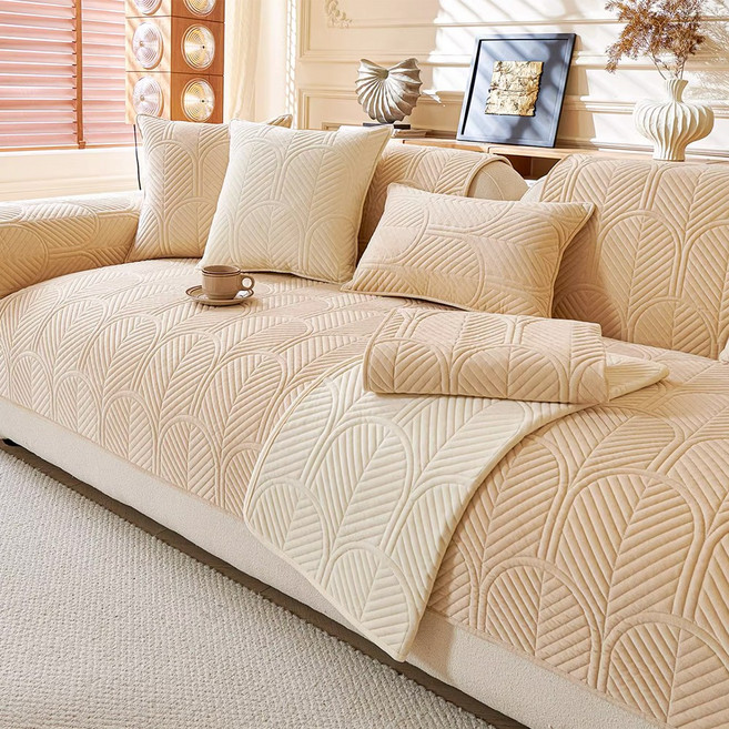 코팅블루 감성 미끄럼방지 포근하고 두꺼운 극세사 겨울 쇼파패드