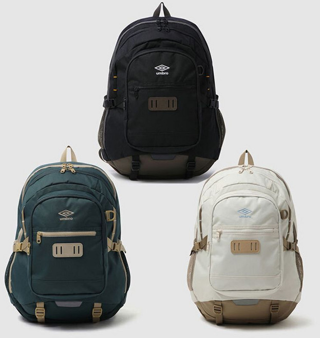 엄브로 공용 웨이파인더 노트북수납 백팩 UQ123CBP16, 다크그린/FREE