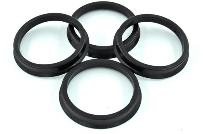 아우디 1 세트 4 허브 중심 링 자동차 휠 보어 센터 칼라 66.6-57.1mm 직경