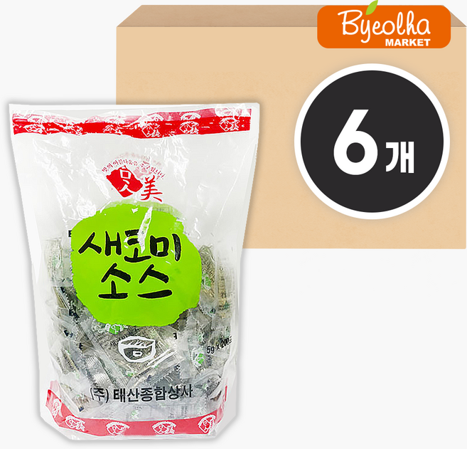 (무)맛미 새코미소스(실온 5gx200입X6개, 1kg, 6개