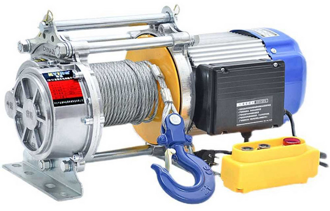220V 2톤 전동 리프트 블록 견인 호이스트 윈치 크레인, 220v 1톤 30m 저속, 1개
