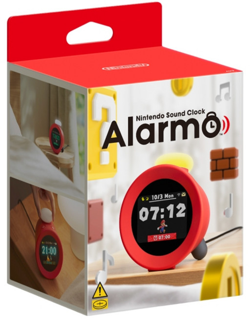 任天堂 智慧互動式鬧鐘 Sound Clock Alarmo 阿勒莫 瑪利歐 薩爾達傳說 皮克敏 Q哥電玩 SW163, 紅色