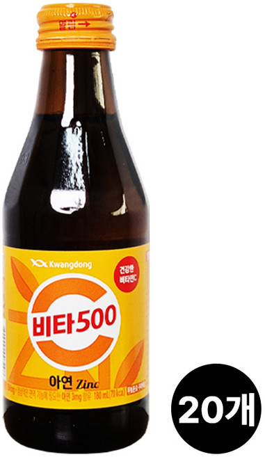 비타500 아연, 180ml, 20개