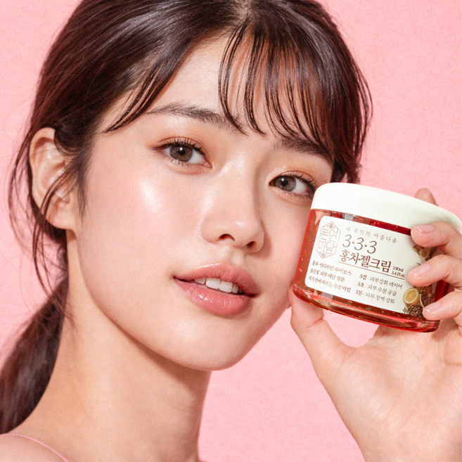 본연미담 홍차젤크림 화잘먹 속건조 수부지 수분 세라마이드 스킨젤, 3개, 100ml