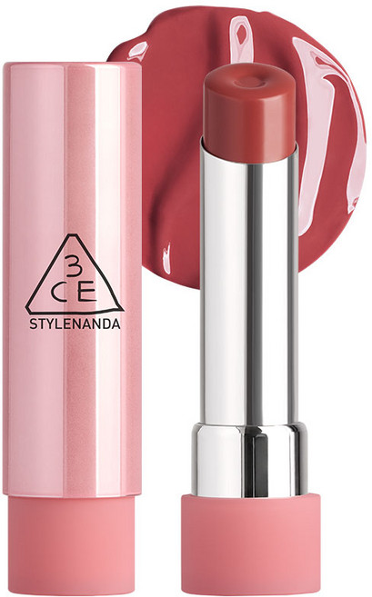 3CE 글레이지 립 글로우, 1개, 3.2g, 34 로즈 글레이즈