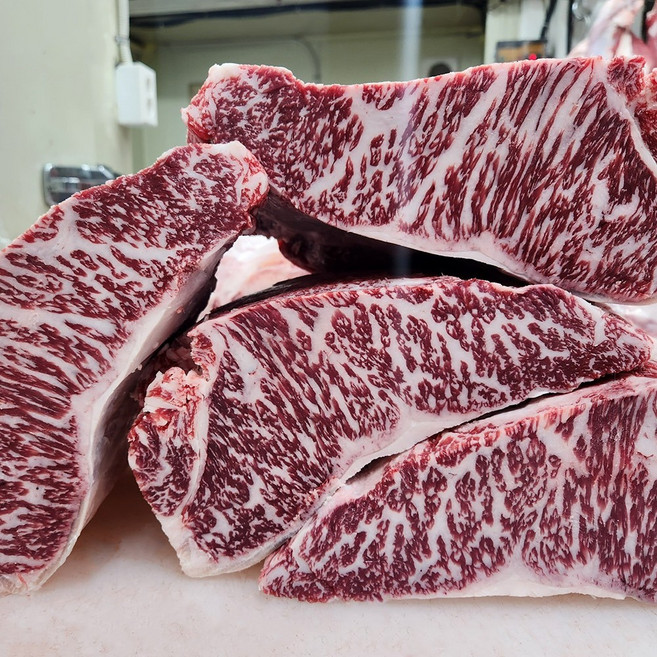 마장동 1++(9) 투뿔 한우 채끝 구이용 프리미엄 채끝등심 소고기, 1개, 500g