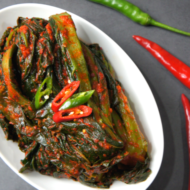 (당일제조) 탁월한식탁 전라도 국산 여수 돌산 갓김치, 1개, 2kg