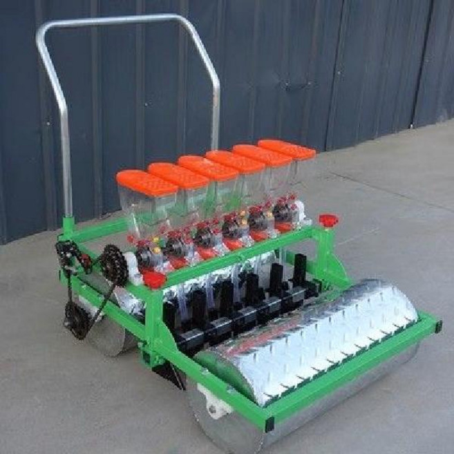 모종 야채 종자 파종기 다기능 농기구 핸드 푸시, 여섯 줄 축 (줄 간격 7-11cm), 1개