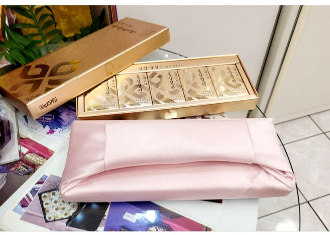 [소백코리아] 홍삼절편 20g 5본 (파스텔핑크) 보자기포장, 1개, 100g