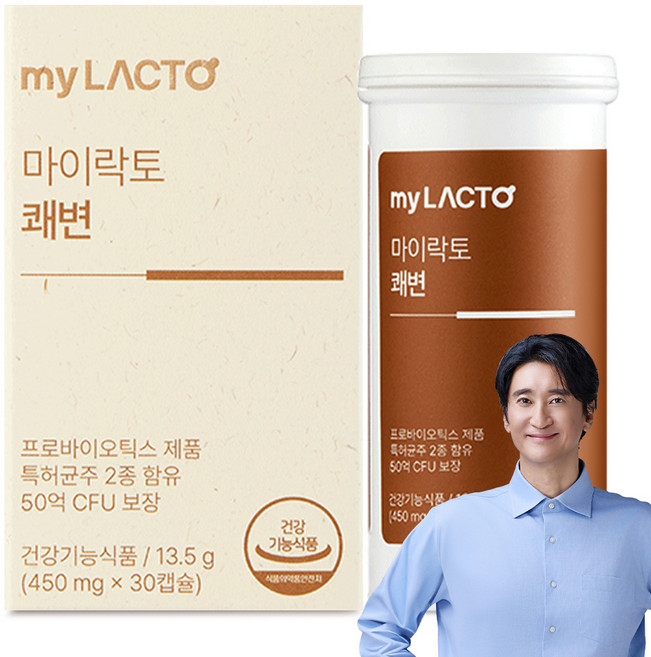 마이락토 쾌변 배변활동 개선 장건강 특허 프리미엄 유산균 캡슐형, 30개, 450mg