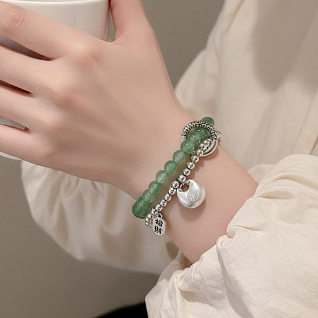 웰리나 초재 재물을 부르는 복 팔찌 레이어드 팔찌 여성팔찌