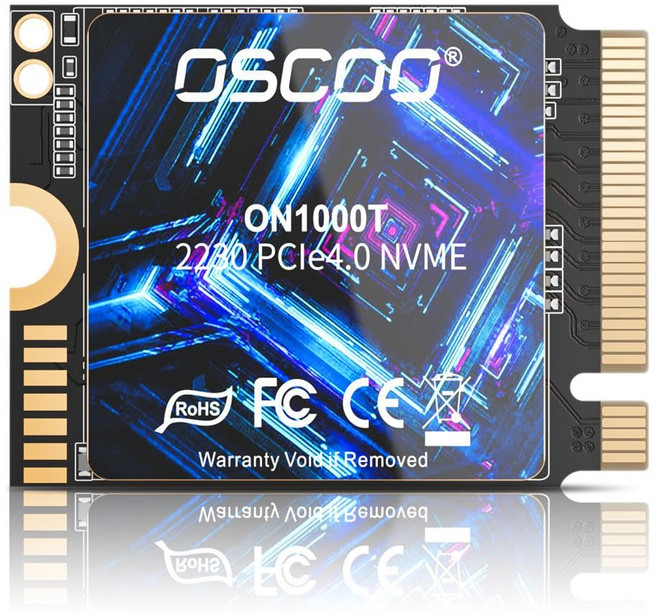 OSCOO 1TB M.2 2230 NVMe SSD PCIe Gen4x4 SSD 5200MBs 3D NAND Steam Deck ASUS ROG Ally Microsoft