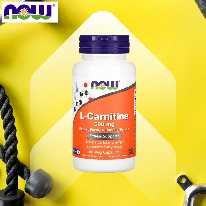 나우푸드 L-카르니틴 500mg 베지 캡슐 비건 글루텐 프리, 60정, 1개 - 쿠팡