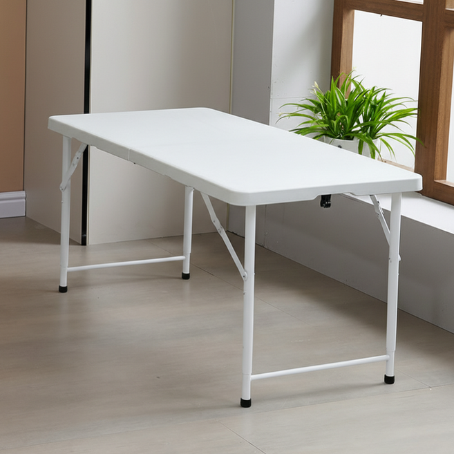 리빙체인지 높이조절 야외 테이블 1200, 화이트