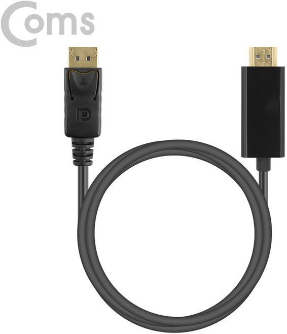 COMS) 디스플레이포트 to HDMI 변환케이블 1.8M/BT391 BT391, 1개