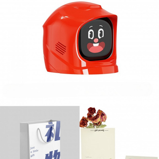 MANGOGO 자동차 장난감 장식품 로봇 장식품, 1개, 레드