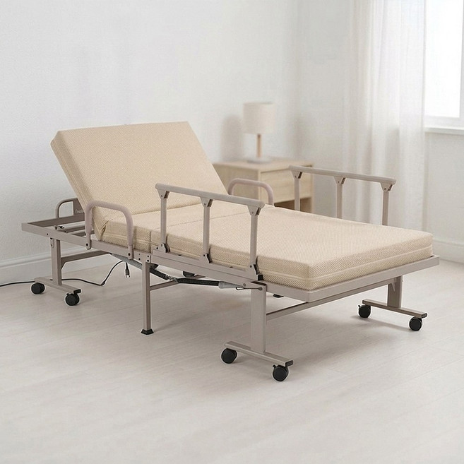 라꾸라꾸전동침대 1인용 효침대 슈퍼싱글 간이 접이식침대, 혼합색상