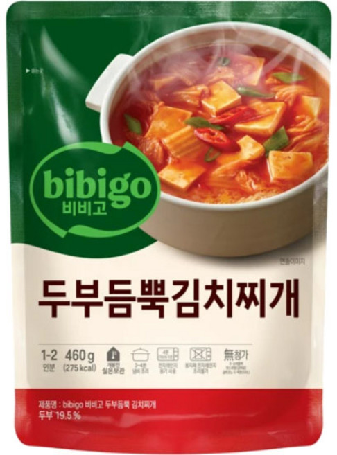 비비고 두부듬뿍 김치찌개, 460g, 18개
