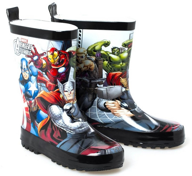 BAFC1857 슈퍼히어로 어벤져스 키즈 레인부츠 트렌디 남아 레인부츠