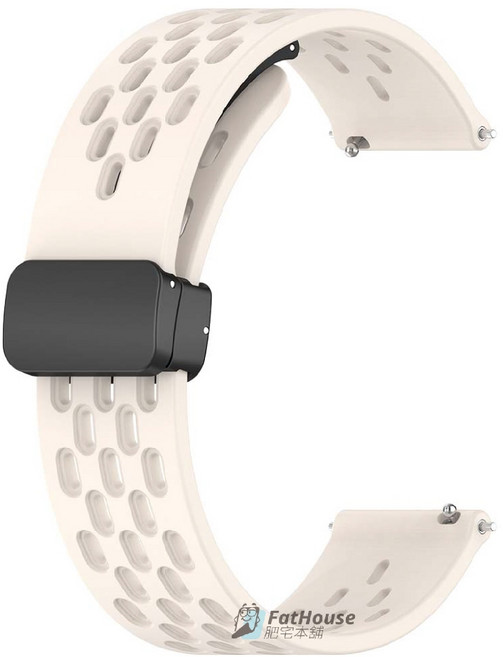 Garmin VENU 3S 2S SQ2 SQ 2 運動磁吸矽膠錶帶, 1個, 星光色,適用4 45mm/3/2(22mm)