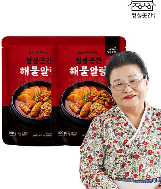 정성곳간 명인 강순의 해물알탕 400g 2팩, 없음, 2개