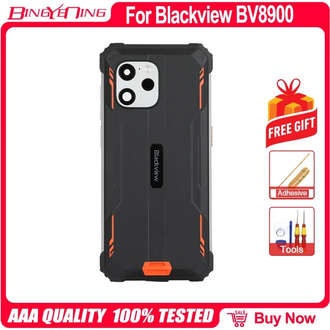 배터리 커버 후면 하우징 케이스 블랙뷰 BV8900 수리 교체 액세서리 부품, 01 BV8900 ORANGE