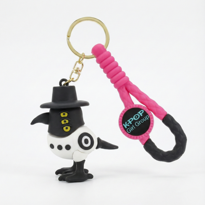 케이팝 서씨 키링 더피 친구 케데헌 굿즈 가방고리 백꾸 인형 백참, 1개, 기본
