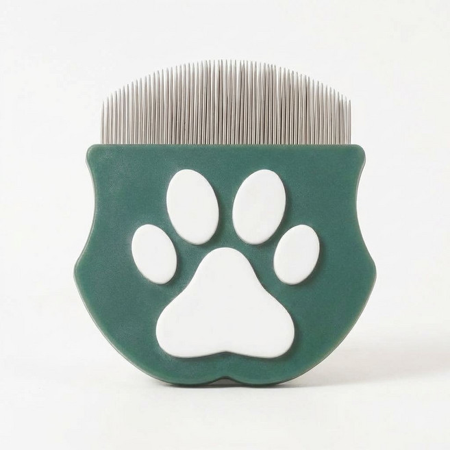 [바니오] 강아지 고양이 눈꼽빗 / 눈 주변 전용 미세 이물 제거 3종 세트 단품, 1개, 그린