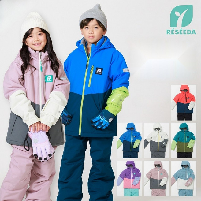 온요네 스키복 키즈 주니어 남여공용 상하의 세트 스키웨어 보드복 레세다 RES78001