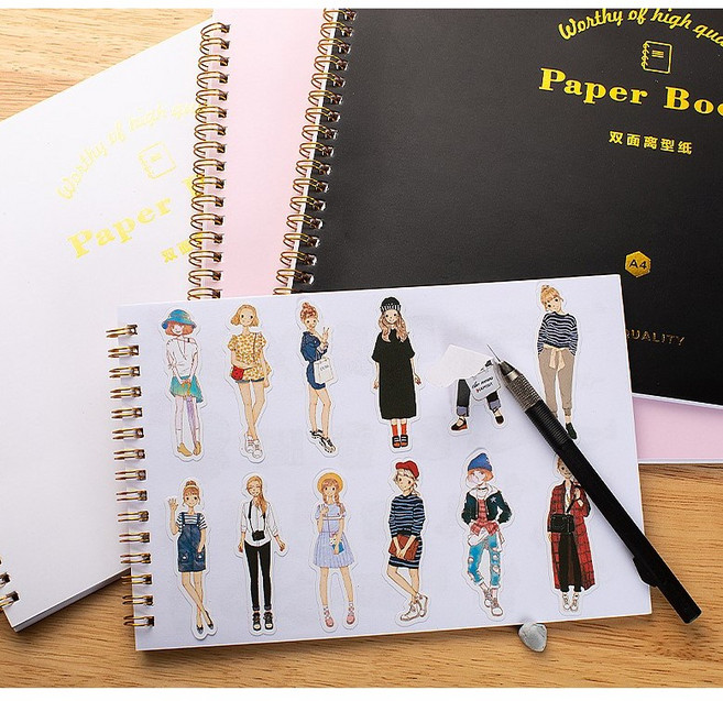 스티커북 이형지, 화이트